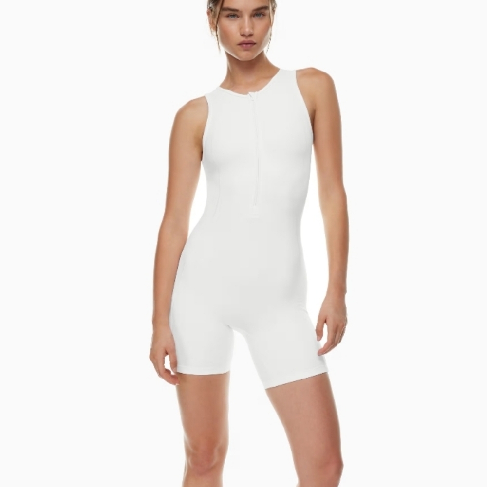 Aritzia TNA White Romper